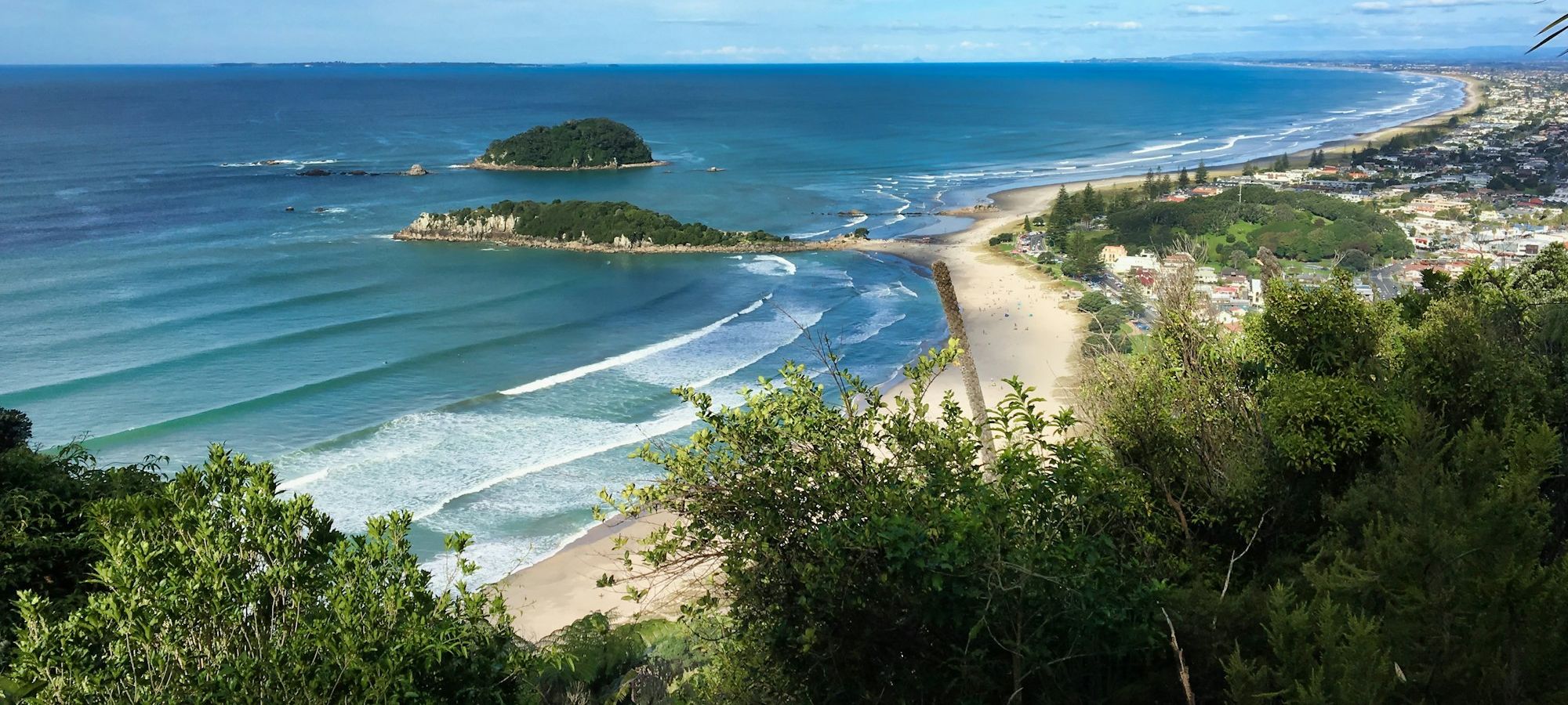 Mount Maunganui beach from the summit