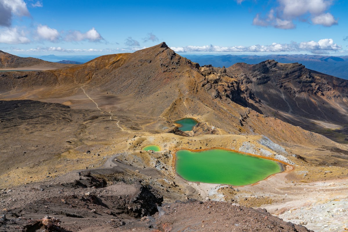 Emerald Lakes on the Tongariro Alpine Crossing