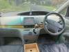 Dashboard and centre console of the KHP570 Toyota Estima campervan seen from the back seats