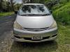 Front of the silver Toyota Estima campervan with registration KBZ76