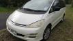 White 2005 Toyota Estima self-contained campervan for sale, registration JBB773, front three-quarter view