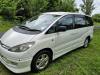 White 2001 Toyota Estima self-contained campervan for sale, front three-quarter view from the driver's side