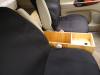 Plywood console box fitted between the front seats of the KZR927 Toyota Estima campervan